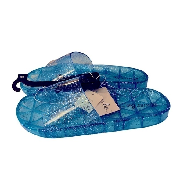 Sparkly jelly slides. Women’s size 7 & 8. NWT - Picture 1 of 7